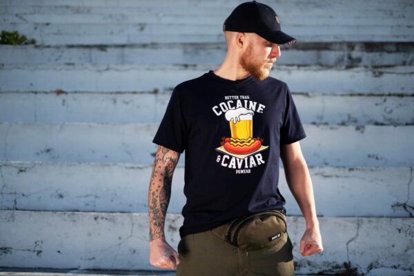 T shirt CocaineCaviar Navy PGwear 2