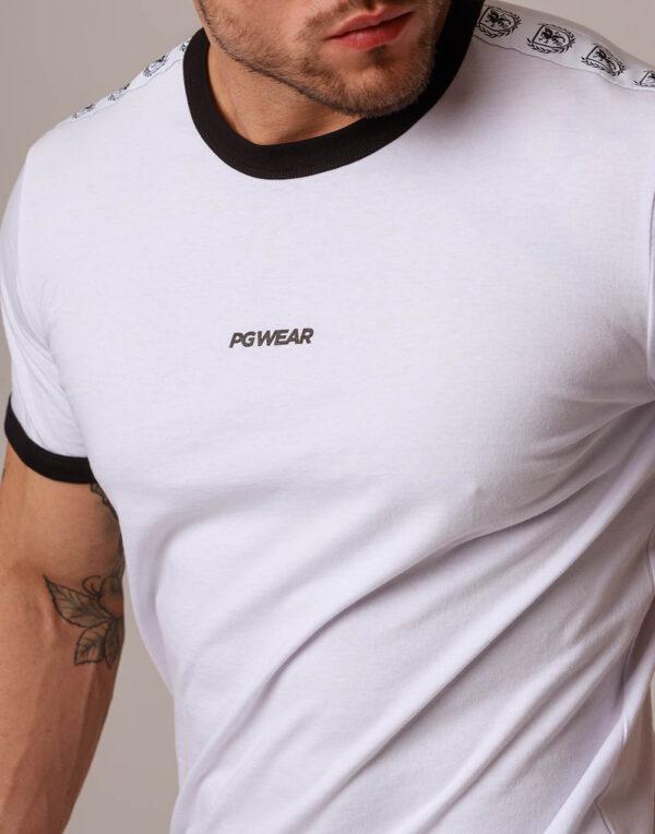 T-Shirt Band Weiß Schwarz PGwear
