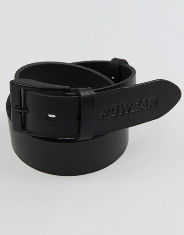 Leather Belt Signature Black pgwear