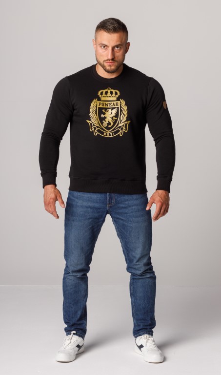 Sweatshirt Crown Schwarz PGwear 3