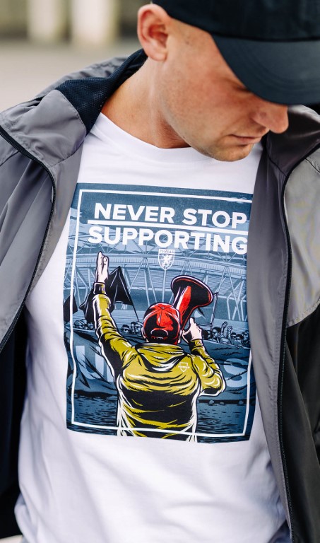 T-Shirt Never Stop Weiß PGWEAR 1
