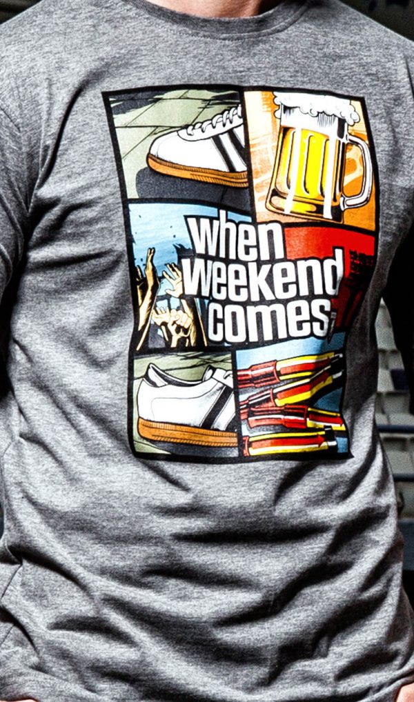 T-Shirt Wenn das Wochenende kommt PGWEAR 1