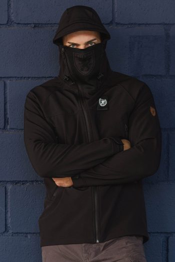Full Face Softshell Jacket Protector Black PGWEAR