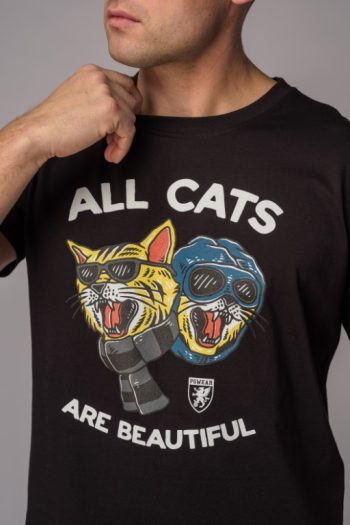 T shirt Cats Black PGWEAR 1
