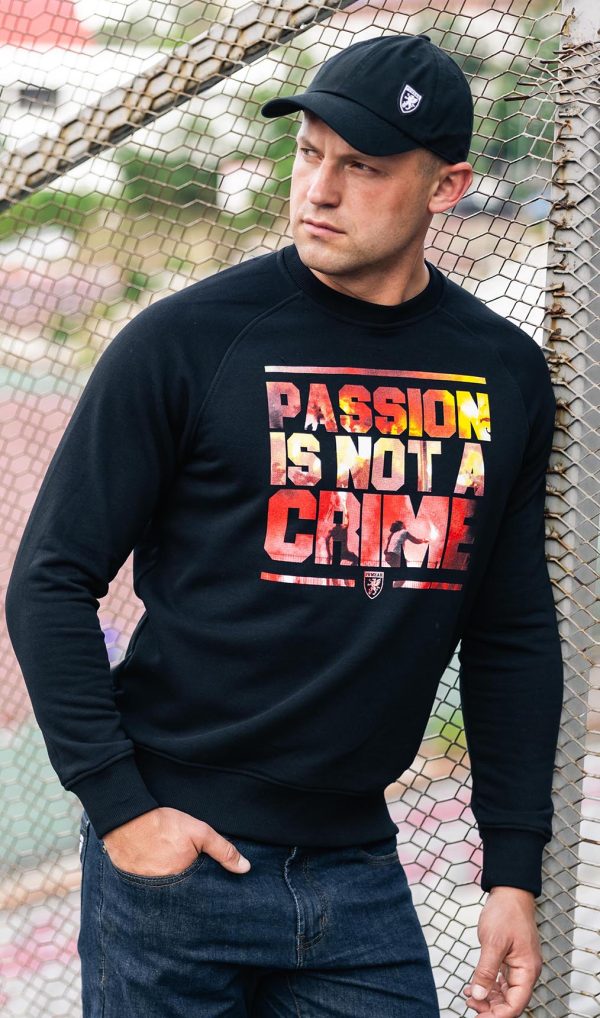 Sweatshirt Passion is not a crime Black PGWEAR