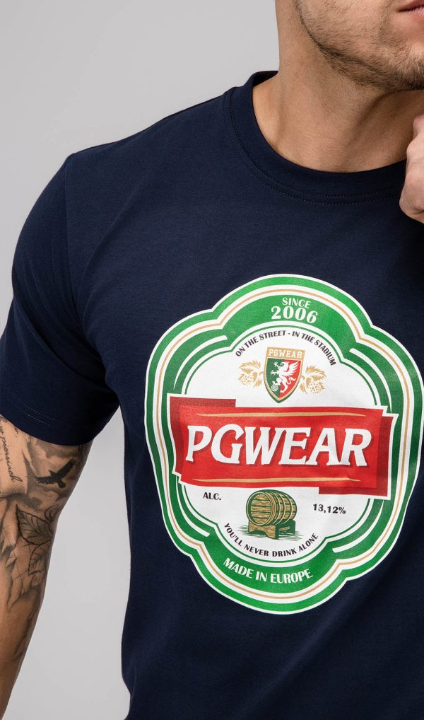 T-Shirt Label Navy pgwear