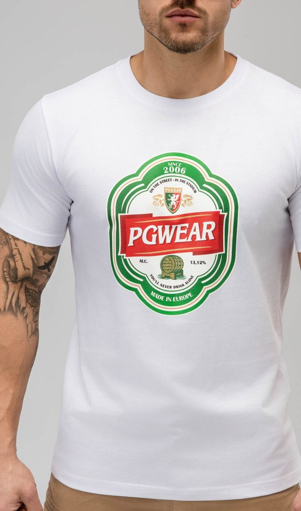 T-Shirt Label White pgwear