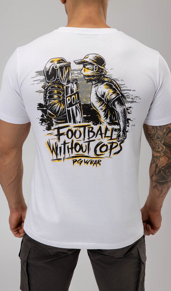 T-Shirt No Cops Weiß pgwear