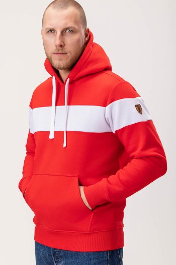 Hoodie Trio Black Red/White