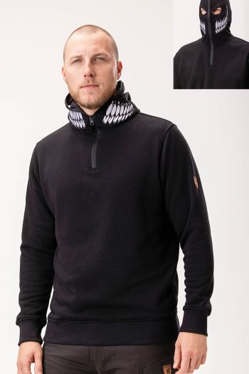 Hoodie Visitor Black