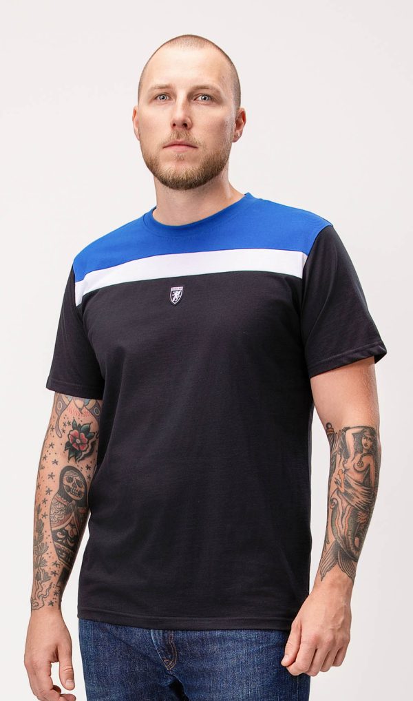 T shirt Quintessence Black Blue White PGWEAR
