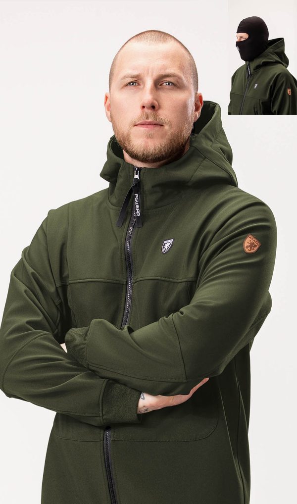Full Face Softshell Jacket Struggle Olive PGWEAR